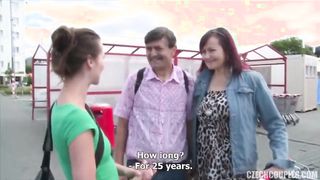 Idősebb pár baszik