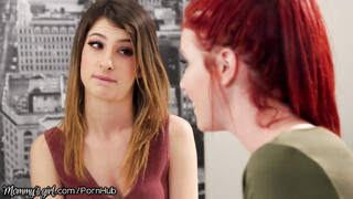 Angela Sommers és Kristen Scott leszbikus szexe