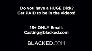 Blacked - Haley Spades borotvált picsája megdugva