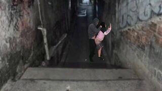 Néger kurva rendesen megkúrelva a favela domb urával a funk tánc után